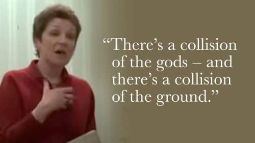 There’s a collision of the gods—and there’s a collision of the ground.