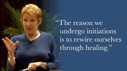 The reason we undergo initiations is to rewire ourselves through healing.
