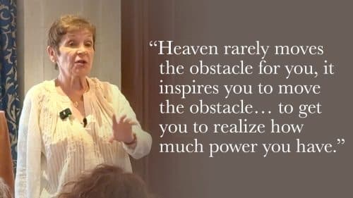 Heaven rarely moves the obstacle for you, it inspires you to move the obstacle… to get you to realize how much power you have.