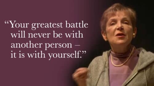 Your greatest battle will never be with another person—it is with yourself.