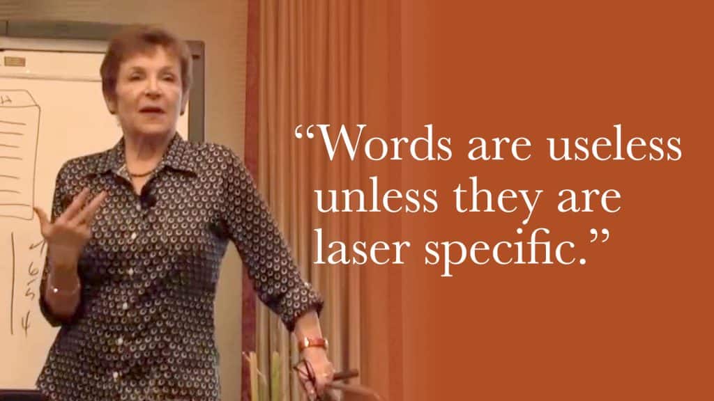 Words are useless unless they are laser specific.