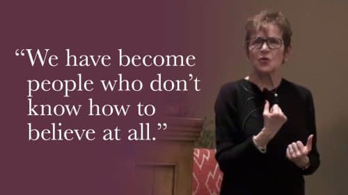 We have become people who don’t know how to believe at all. And in that state, we are ripe for a demonic takeover or an angelic transformation. Both are true.