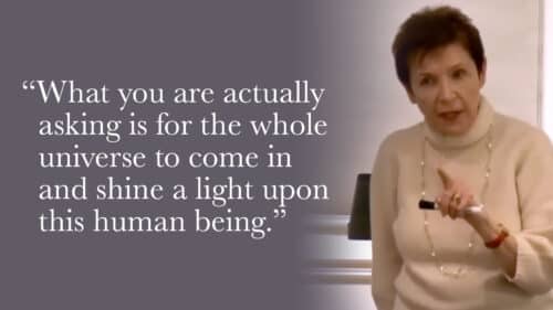 What you are actually asking is for the whole universe to come in and shine a light upon this human being.