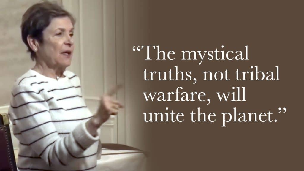 The mystical truths, not tribal warfare, will unite this planet.